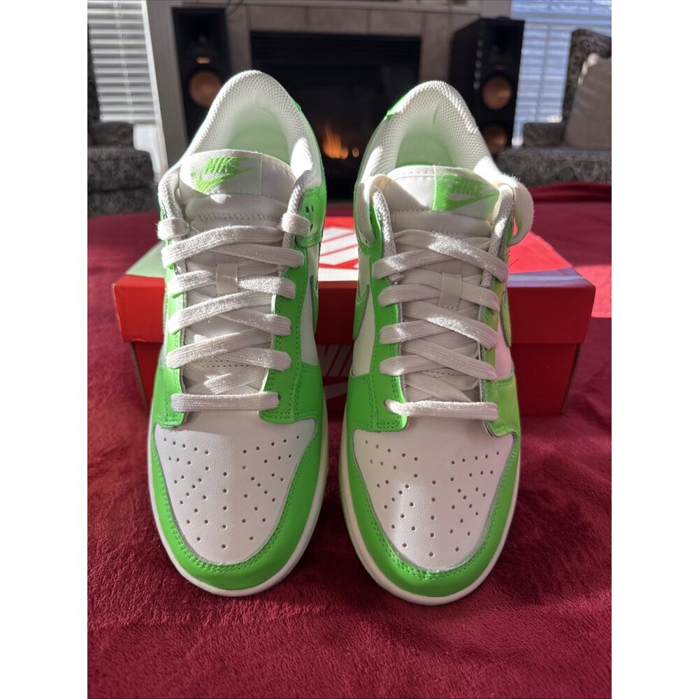 Size 10 Women’s 8.5 mens NIKE W DUNK LOW HV0842-133 Sail Green Strike White Neon - Picture 6 of 12